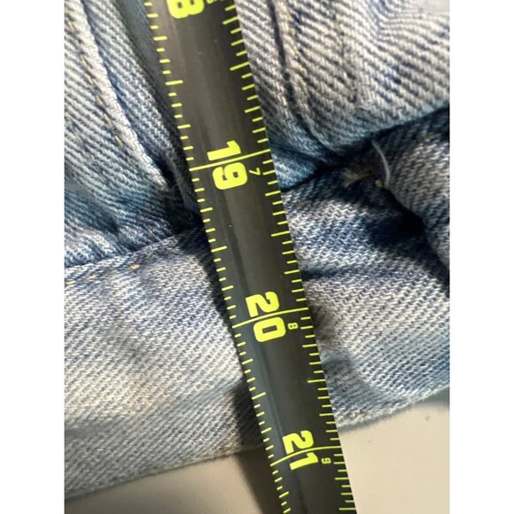 YMI Womens Medium Light Wash Denim Jacket With Button Front & Elastic Waist - Picture 4 of 6